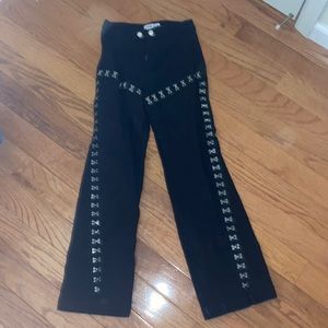 I AM GIA Black Pants With Metal Clasps